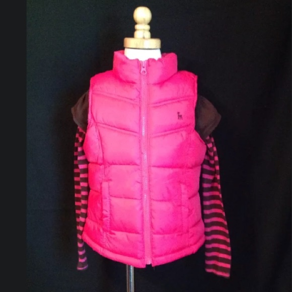 Pink Puffer Vest & Embellished Shirt 💗 Size 5 - Picture 2 of 5